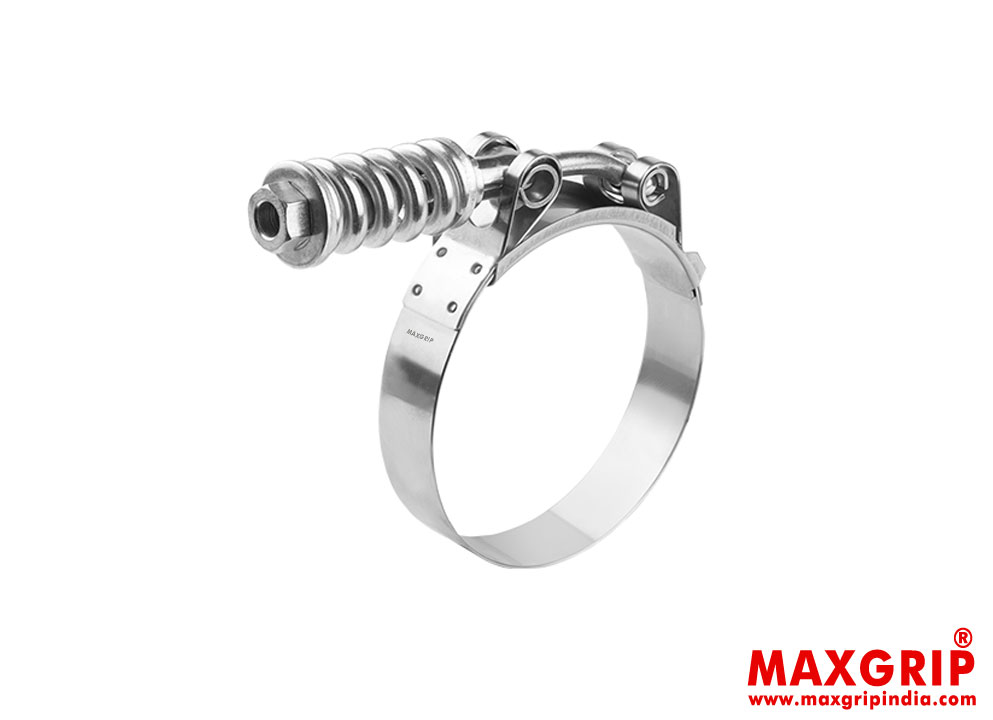 Spring loaded heavy duty clamp